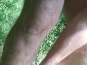 enchaîné nue pres de l autoroute, self bondage