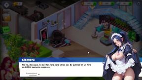 We start in the hot village