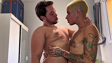 Raw Oral Between Two TRANS MEN