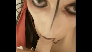 Gothic Jasmine Rose Giving Sensual Blowjob