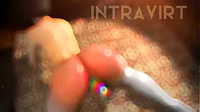 Korean Beauty Explores Pleasure with Dildo in Steamy 3D Hentai Animation