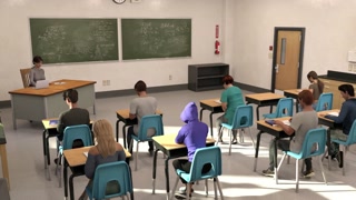 Shoretown Saga - The teacher seduced her student in the classroom and had sex with him