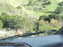 blowjob  pretty girl blows stranger's big dick