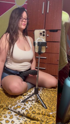 Hot wife tries pegging with a strap-on for some fun