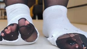 Miss Fair Trade - Giantess Growth - Socks Nylons Burst as My Feet Expand Bigger And Bigger - POV Foot Expansion - 1080 p