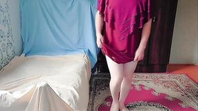 Lovely trans beauty sipping coffee in cozy cafe