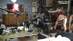 behind the scenes of sexy odette facialized by client