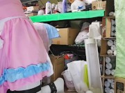 Sexy Kitty kigurumi animegao self BDSM fucked by tentacle