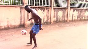 The footballer and the spectator in a football stadium publicly during training. Exclusivity on XVIDEOS