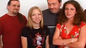 2 cum exchanging college dropout sluts petite titty share muddy cocks in bedroom gangbang!
