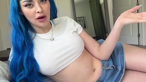 Slutty babe wants his stepbro to roughly fuck her cuz his dick is so big