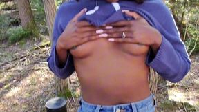 cruising for girlcock in the woods pov