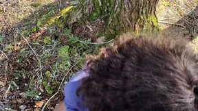 cruising for girlcock in the woods pov