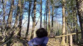 cruising for girlcock in the woods pov