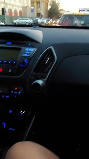 Key moment from &quot;Stepmom seduces her stepson in the car with her sexy legs&quot;