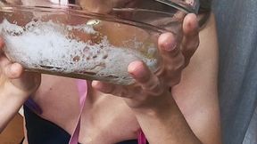 Good Girl Drinks a Bowl Full of Yellow Pee