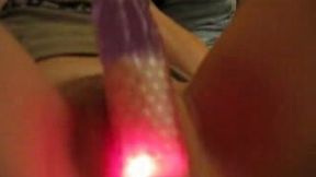 Some fancy dildo with lightbulbs for the pussy of my girlfriend