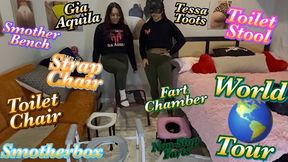 Pick & Use! - World Tour - Strap Chair - Fart Chamber - Toilet Chair - Toilet Stool - Smother Box - Smother Bench - Strap Chair - Gia Aquila - Tessa Toots