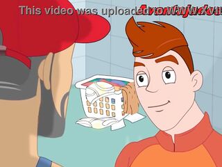 Gay Porn Cartoon: Well-Endowed Plumber