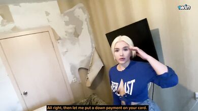 Russian Blonde Big Ass Destroyed Doggy Anal Creampie POV Cumflood
