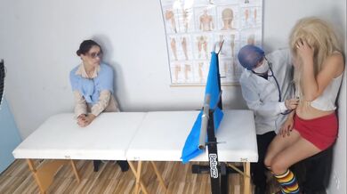 Stepmother takes stepdaughter to the gynecologist for the first time!