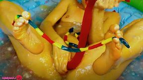 adalynnx - slime pool and gummy snakes 1