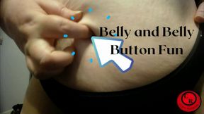 Belly and Belly Button Fun - CurvyRedhead - AVI 1920x1080