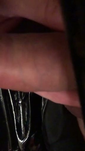 Wetlook Leggings and High Heel Sandals Vibrator and Blowjob   Clip 2