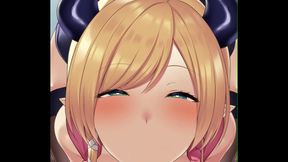 Yuzuki Choco Hololive Anime Blowjob Session With Sexy Hentai Action