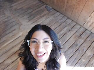 “Cum in my nice-looking little throat” - BANGING MY CONTRACTOR IN A BARN