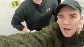 picked up a straight student and fucked him in public toilet [4k]