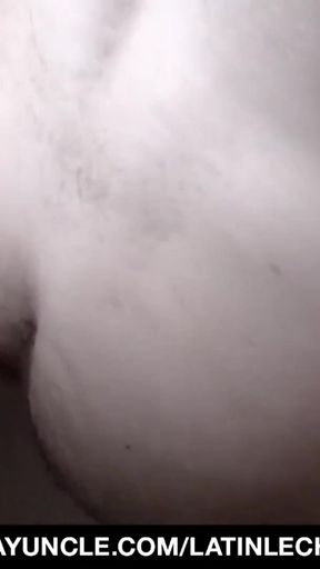 Jaw-dropping moment from "Latino Renovator Sucks Cock As Extra Service"