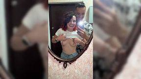 Insolent chick with a great fit body gets fucked at a party and almost got caught