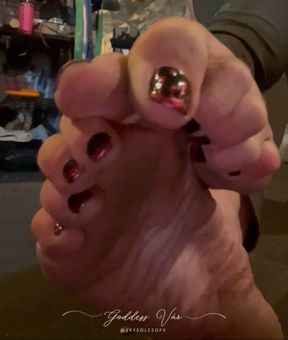 Working Out While Barefoot and Showing Off My Deliciously Nasty Soles