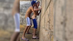 Horny Colombian Dude Fucks His Skinny Twink BF Outdoor After Some Mutual Blowjob