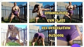 DOWNBLOUSE - GYM CLASS - PEE DESPERATION - PEE OUTDOOR