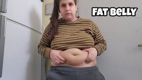 Obsessive Navel Touching & Fat Belly Grabbing - Deep Fingering