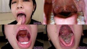 Fuuka Nagano - Showing inside cute girl's mouth, chewing gummy candys, sucking fingers, licking and sucking human doll, and chewing dried sardines mout-150 - wmv 1080p