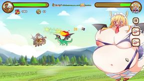 Cute Anime Girl Enjoys Erotic Dragon Weight-Gain Adventure