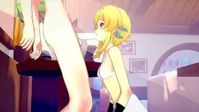 Lumine Teases Razor with Sensual Blowie Then Rides Him Wild in Teyvat