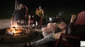 ”Submissive cum smore service by the fire”
