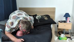 Alex cums inside his rubber ass