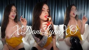 Smoking With Tits Out