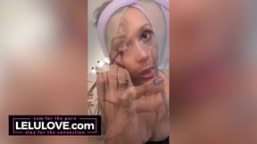 ”Big boobs babe gets ready & puts on makeup for Matt Mathews comedy show with glitter eyes & lipstick - Lelu Love”