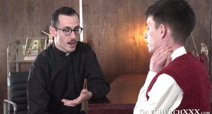 Priest screws religious young homo raw after being s