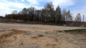 Naked Girl Walking in Public with a Big Ass and Tattoos