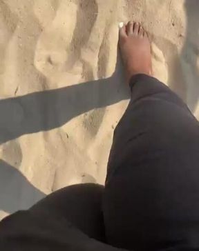Watch me wiggle my cute little toes in the sand