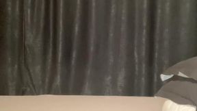 Moaning louder than the toy by minute four