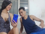 HERMOSA PAREJA DE HERMANASTROS- se toman fotos intimas y se graban teniendo sexo casero - AMATEUR