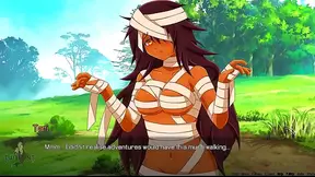 Seductive Blue-Haired Goddess Rides Massive Tentacle Monster in Wild Hentai Dream